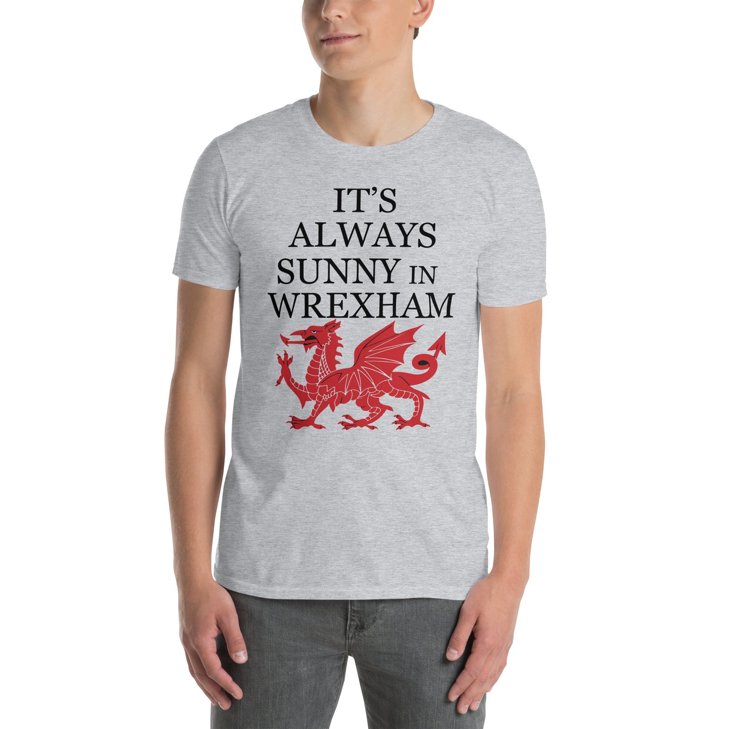 It's Always Sunny in Wrexham - Wales Dragon Short-Sleeve Unisex T-Shirt