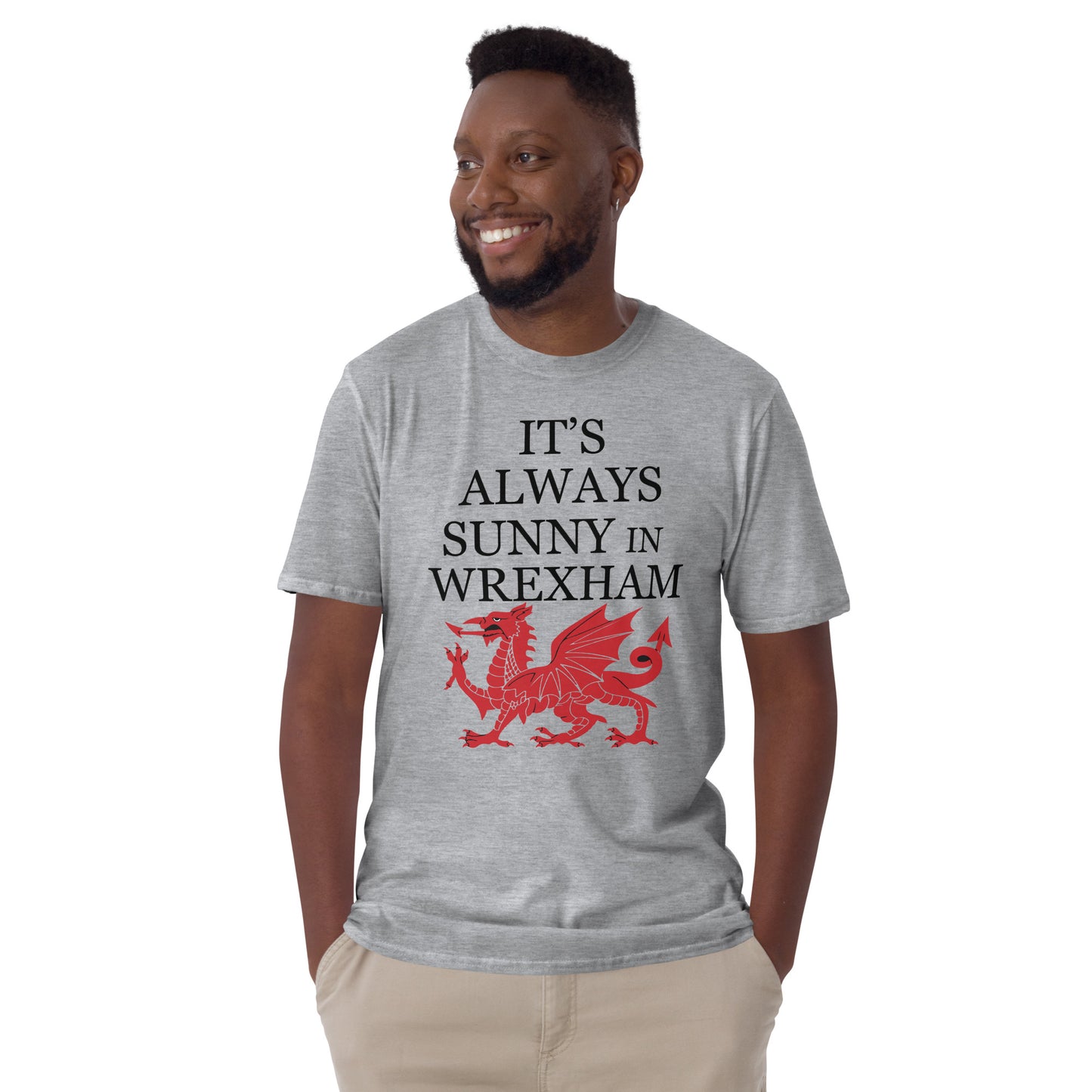 It's Always Sunny in Wrexham - Wales Dragon Short-Sleeve Unisex T-Shirt