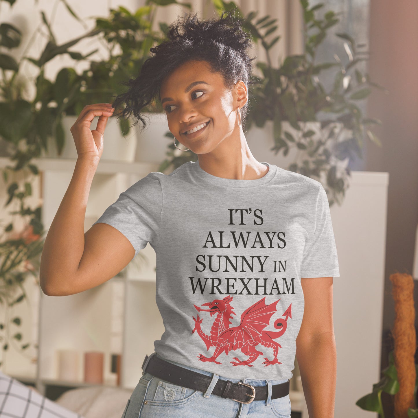 It's Always Sunny in Wrexham - Wales Dragon Short-Sleeve Unisex T-Shirt