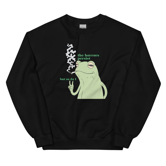 The Horrors Persist Frog Sweatshirt