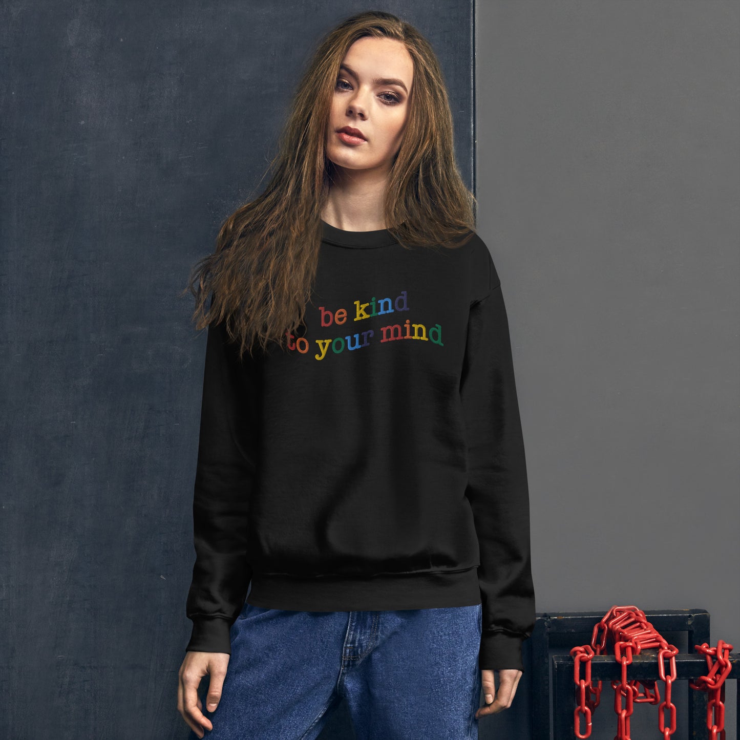 Be Kind To Your Mind Embroidered Sweatshirt