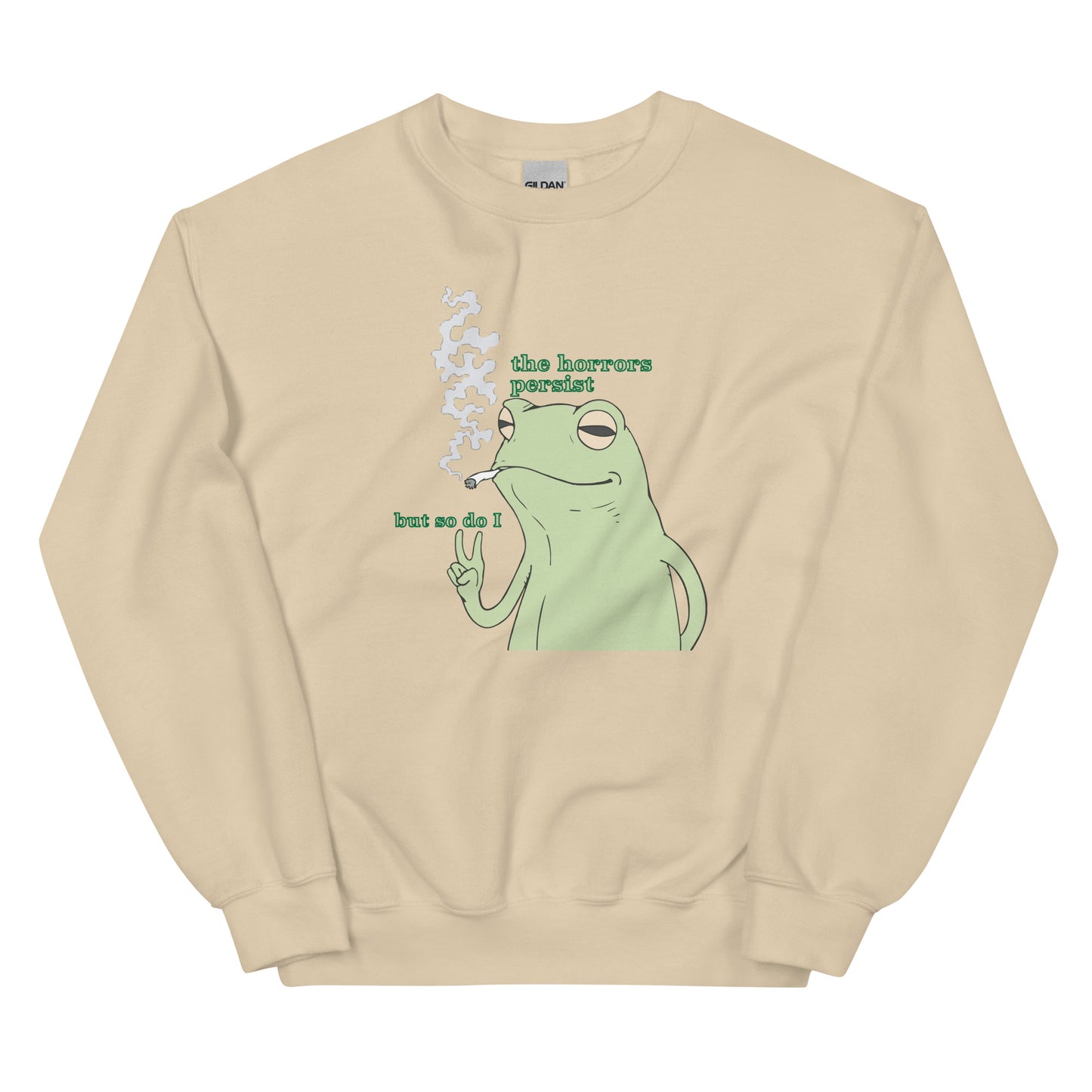 The Horrors Persist Frog Sweatshirt