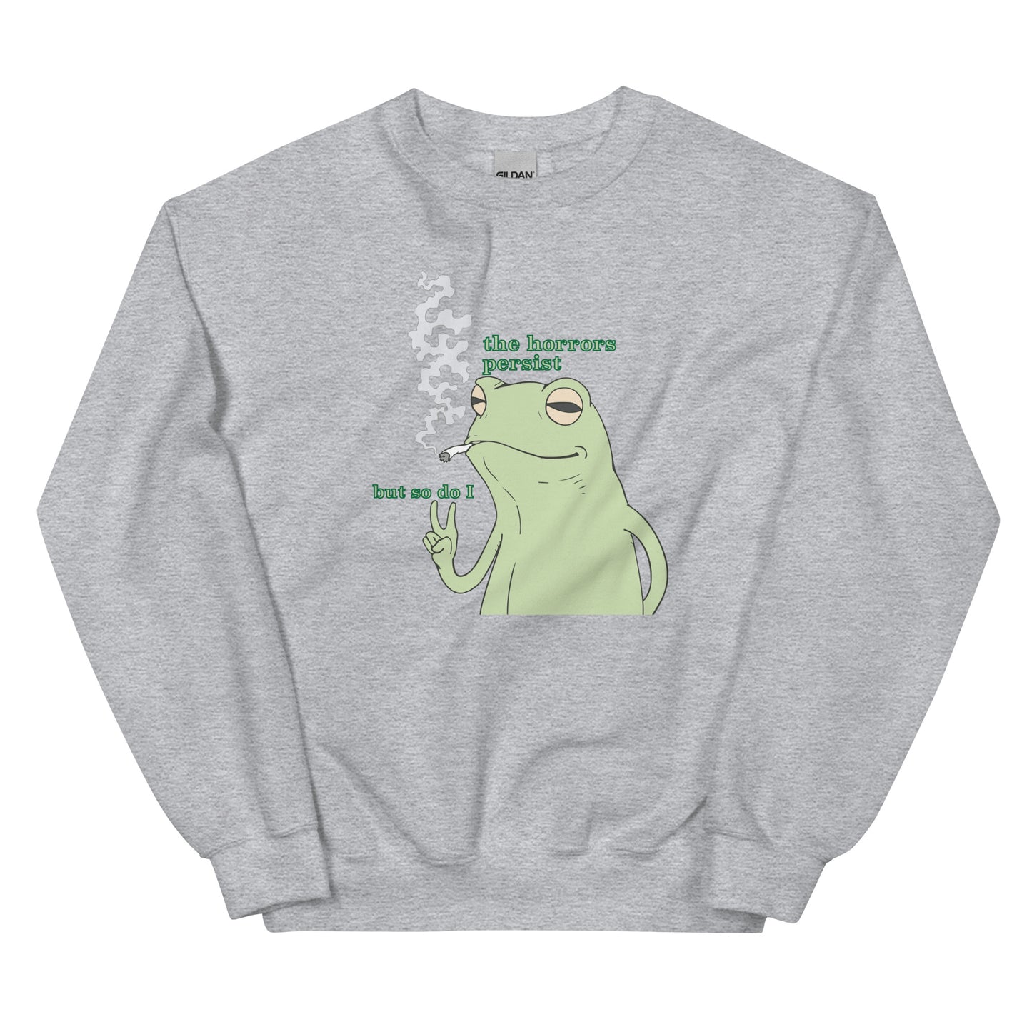 The Horrors Persist Frog Sweatshirt
