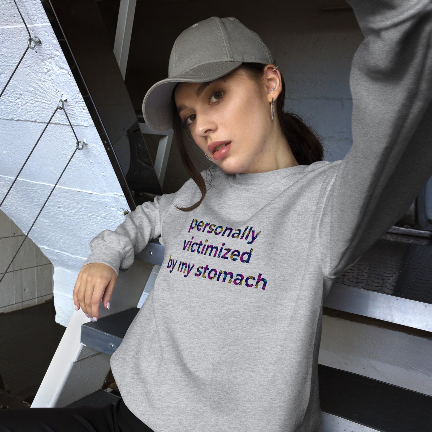 Personally Victimized By My Stomach Unisex Sweatshirt
