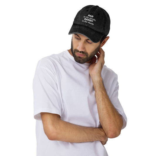 Daddy Sheets Hat, Daddy In The Sheets Hat, Embroidery Vintage Cotton Twill Cap