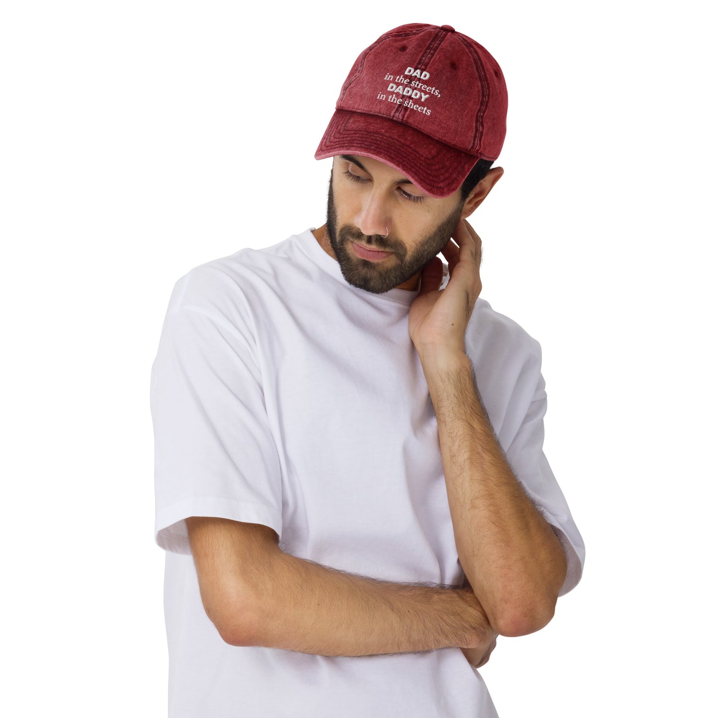 Daddy Sheets Hat, Daddy In The Sheets Hat, Embroidery Vintage Cotton Twill Cap