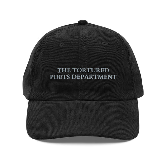 The Tortured Poets Department (Embroidered Vintage corduroy cap)