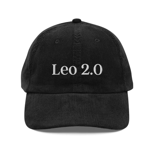 Leo 2.0 Hat Embroidery Vintage corduroy cap
